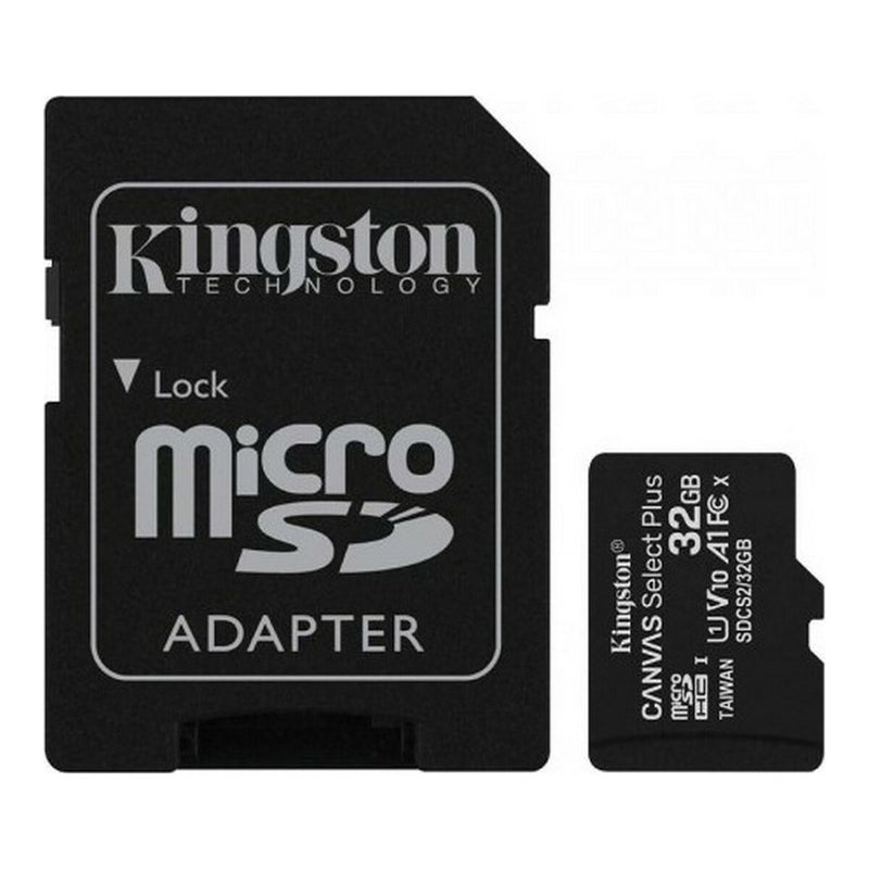 Cartão de Memória Micro SD com Adaptador Kingston SDCS2/32GB 32 GB Preto