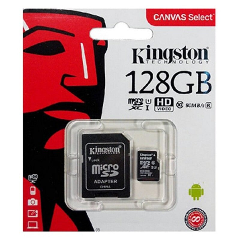 Cartão de Memória Micro SD com Adaptador Kingston exFAT