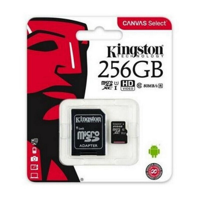 Cartão de Memória Micro SD com Adaptador Kingston SDCS2 100 MB/s