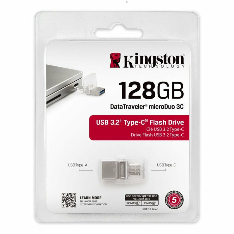 Memória USB Kingston DataTraveler MicroDuo 3C 128 GB 128 GB