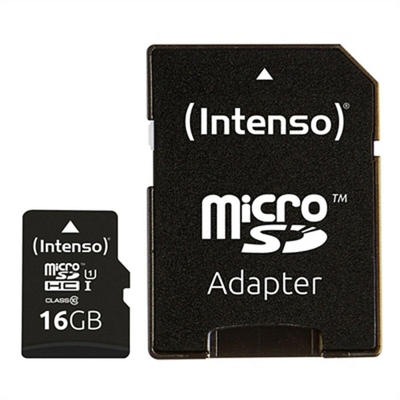 Cartão de Memória Micro SD com Adaptador INTENSO 34234 UHS-I Premium Preto