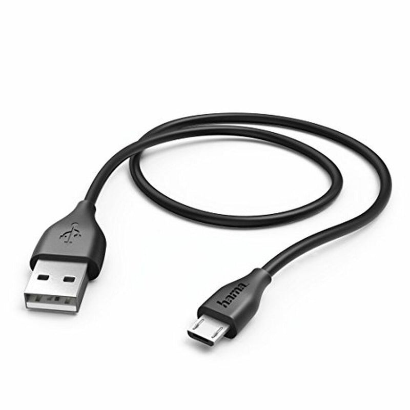 Cabo USB 2.0 A para Micro USB B Hama Technics 00173610 1,4M Preto