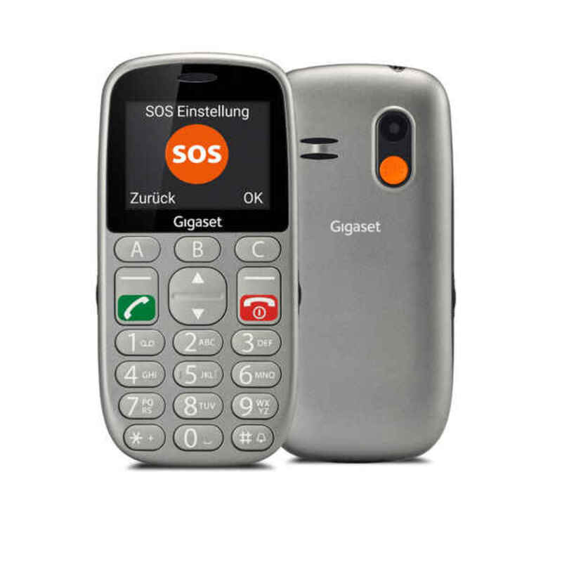 Telefone Móvel para Idosos Gigaset GL390 2,2" 2G 800 mAh Cinzento