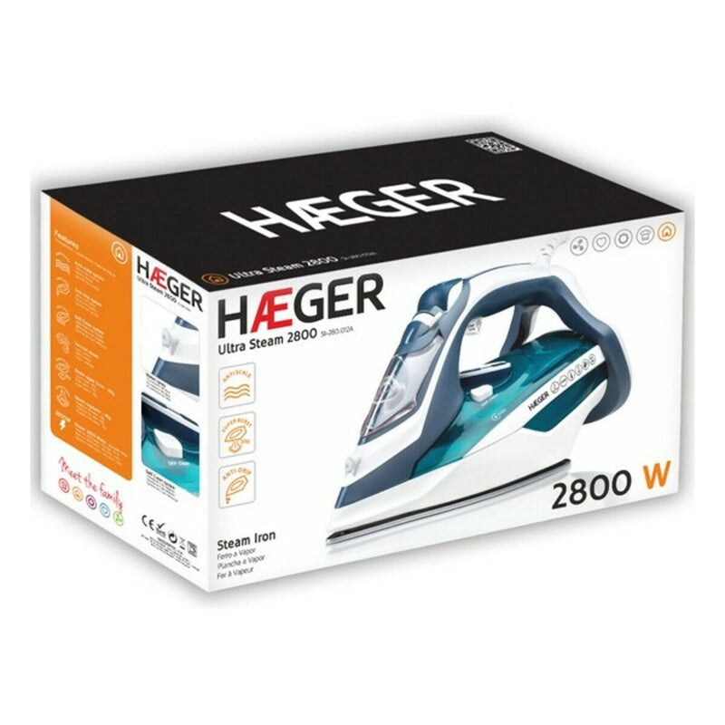 Ferro de Vapor Haeger Ultra Steam SI-280.014A 2800W Aço inoxidável