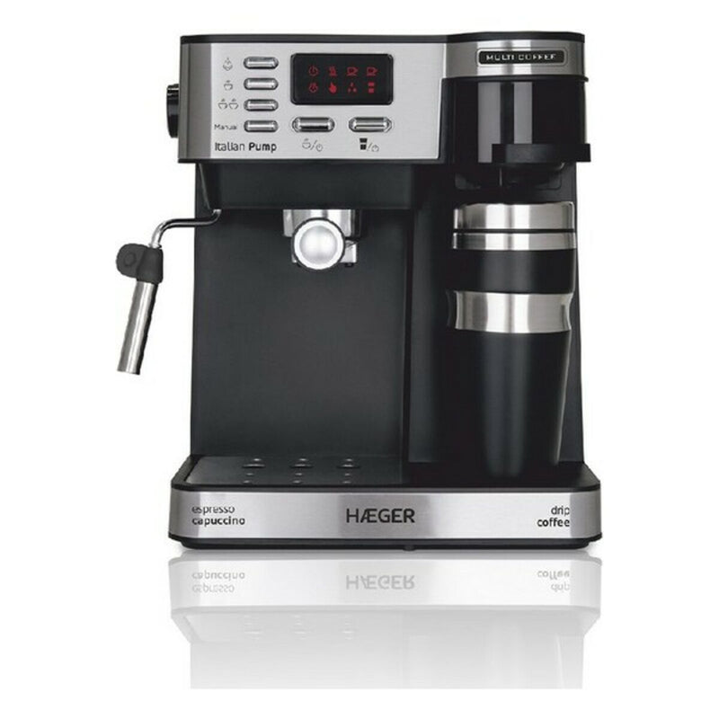 Máquina de Café Expresso Manual Haeger 1450W (1,2 L)