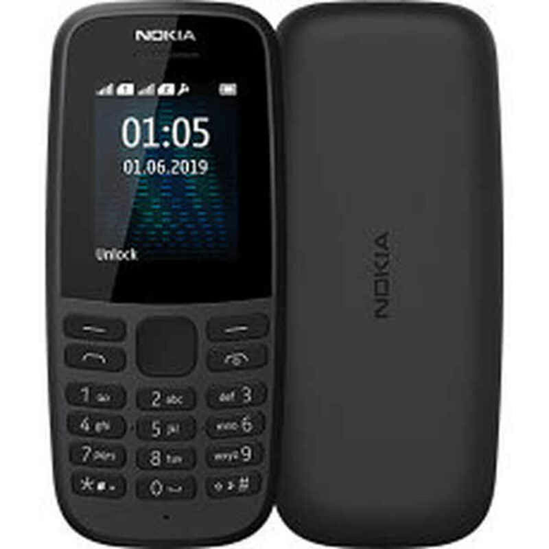 Telefone Móvel para Idosos Nokia 105 Preto 1,8" QQVGA
