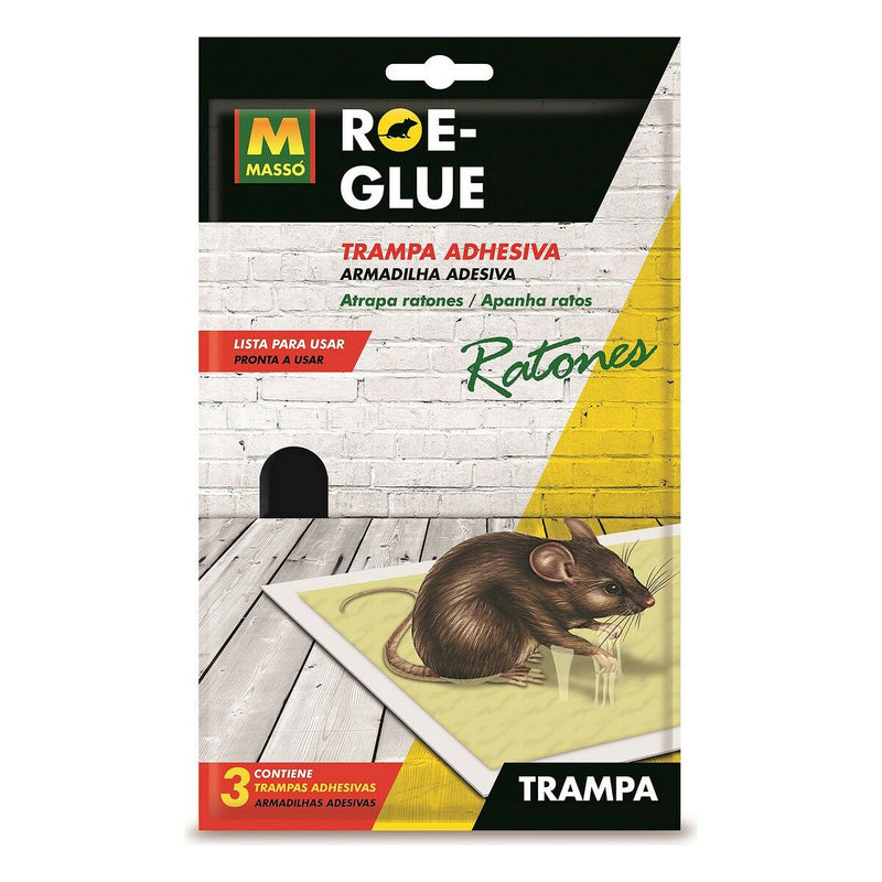 Rodenticida Massó Roe-glue Caixa com armadilha de cola