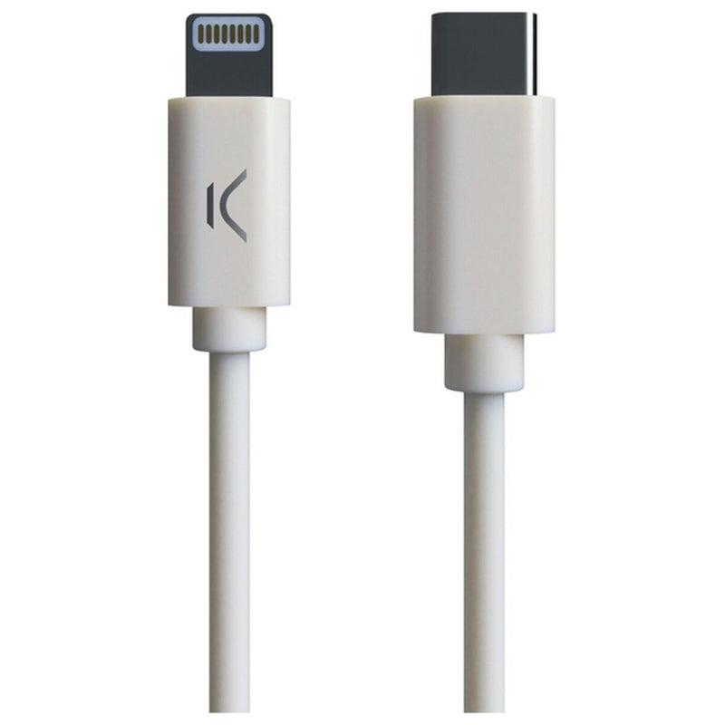 Cabo USB-C para Lightning KSIX MFI (1 m) Branco