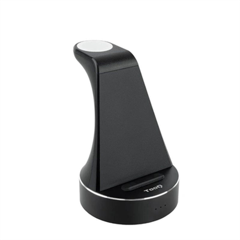 Carregador de Parede TooQ Base de Carga Inalámbrica para Apple Watch y iPhone/Smartphone, Negro Preto 15 W
