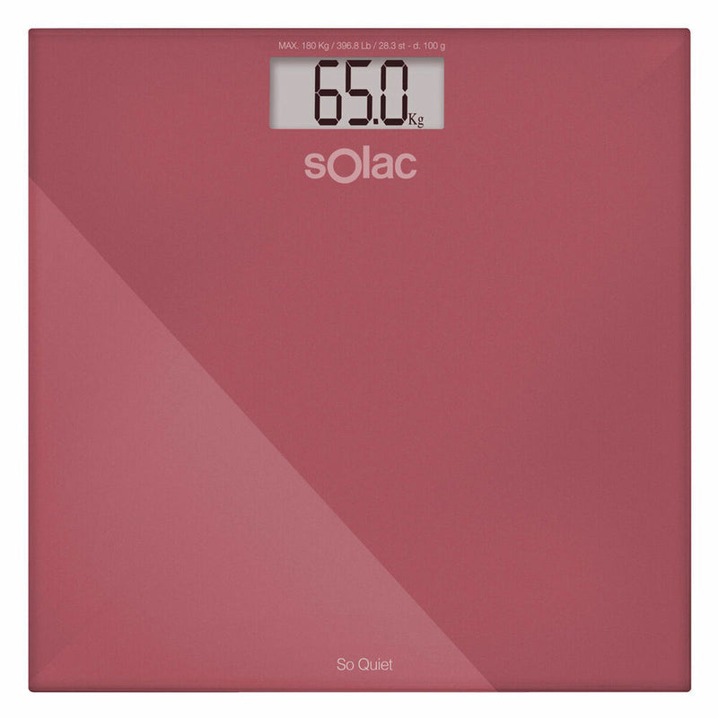 Balança digital para casa de banho Solac PD7624 Vermelho
