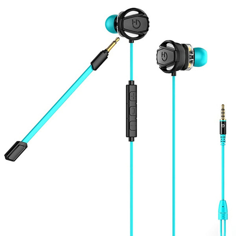Auriculares com microfone para Vídeojogos Hiditec GHE010002 (3.5 mm) Preto Azul