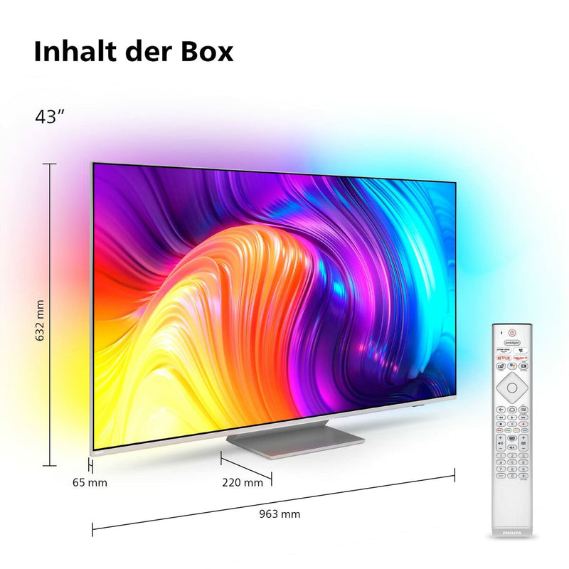 Televisão Philips 43PUS8807AMB Ultra HD 4K LED 43" HDR10+ Android TV