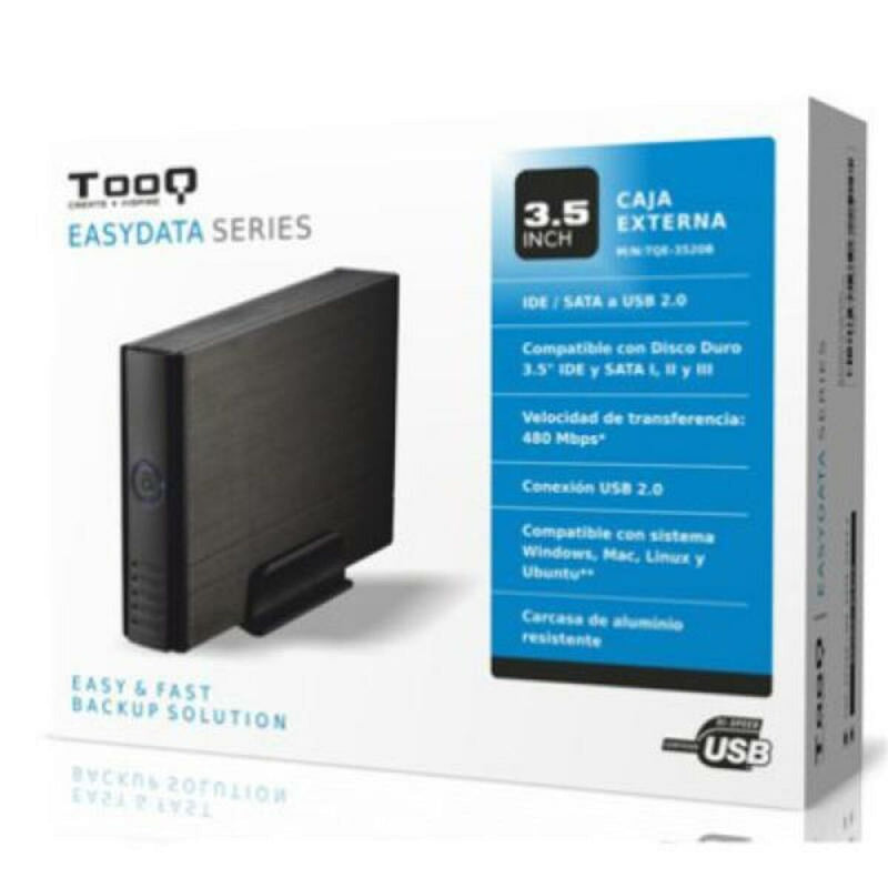 Caixa externa TooQ TQE-3520B HD 3.5" IDE / SATA III USB 2.0 Preto