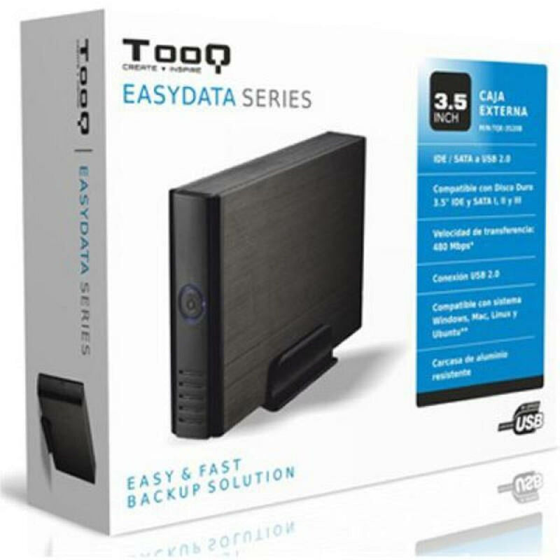 Caixa externa TooQ TQE-3520B HD 3.5" IDE / SATA III USB 2.0 Preto
