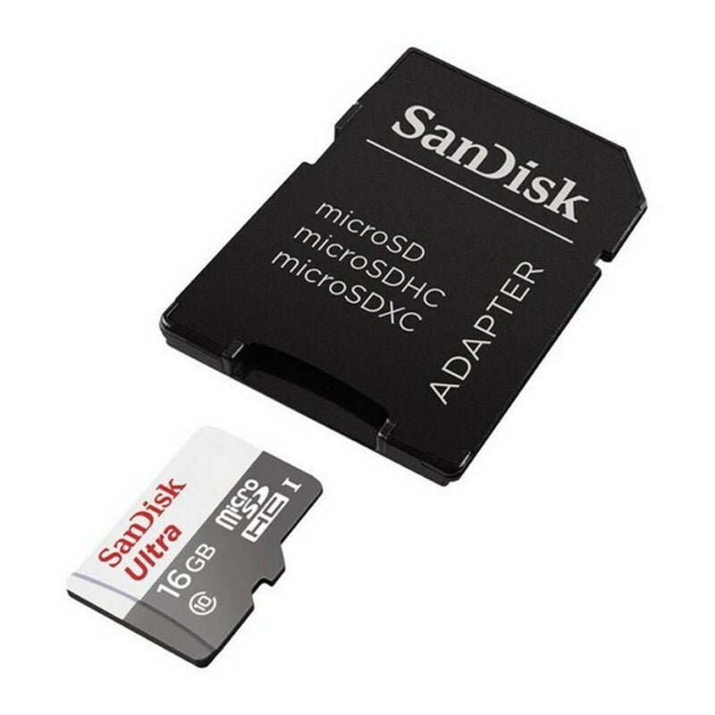 Cartão de Memória Micro SD com Adaptador SanDisk SDSQUNS-GN3MA C10 80 MB/s-100 MB/s