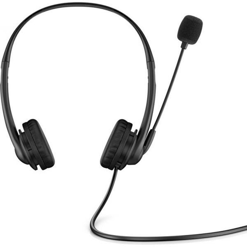 Auriculares com microfone HP Wired Preto